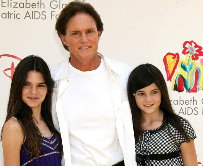 Kendall Jenner, Bruce Jenner and Kylie Jenner