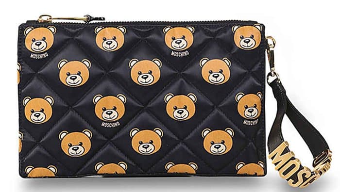 Moschino Quilted Teddy Bear Clutch