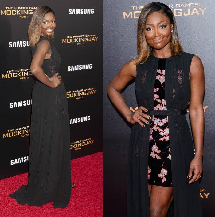 Patina Miller attends the 'The Hunger Games: Mockingjay- Part 2' New York premiere