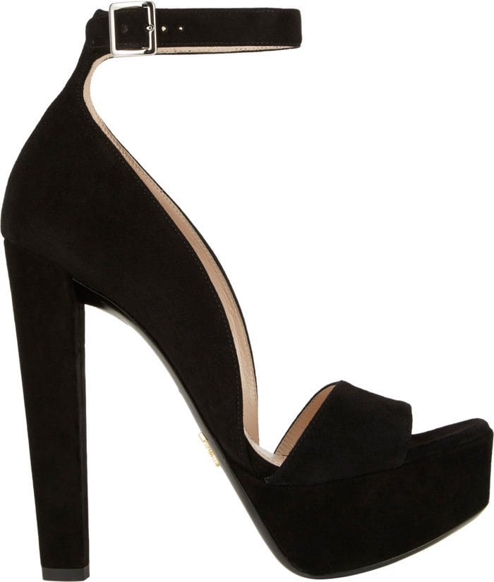 Prada Ankle-Strap Platform Sandals