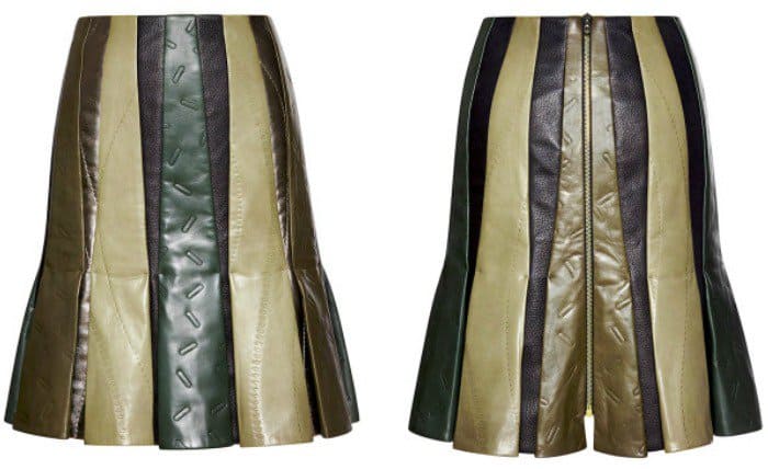 Roland Mouret Ultrasound Leather Odessa Skirt