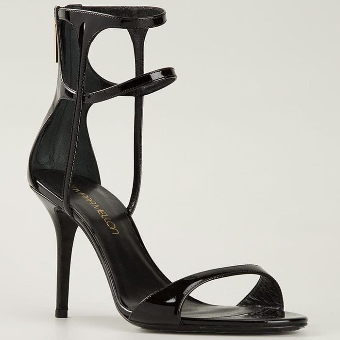 Tamara Mellon Zip-Back Ankle-Strap Sandals