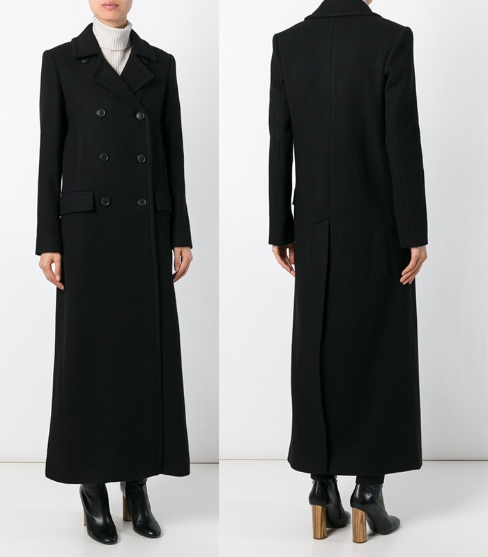 Theory Double Breasted Long Coat