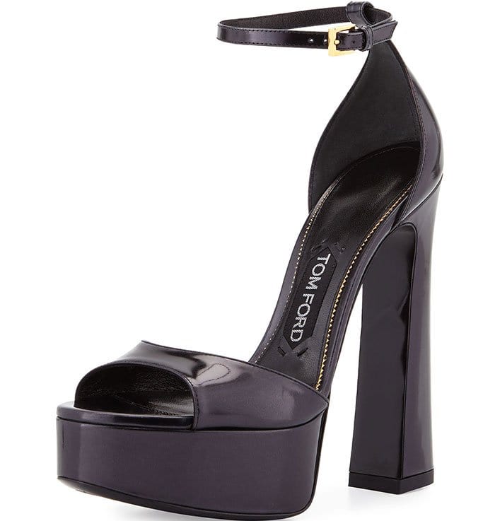 Tom Ford Patent Leather Platform Sandals