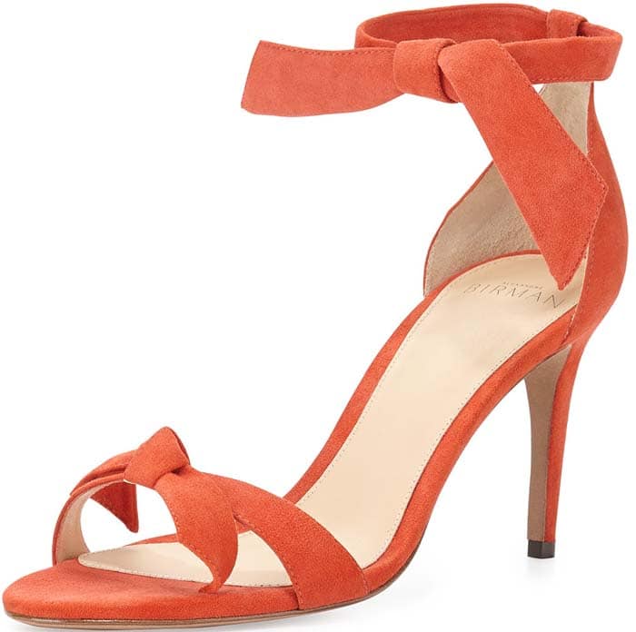 Alexandre Birman Suede Bow-Tie d'Orsay Sandal in Dalia