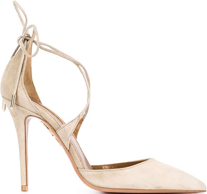 Nude Aquazzura Matilde High Heels