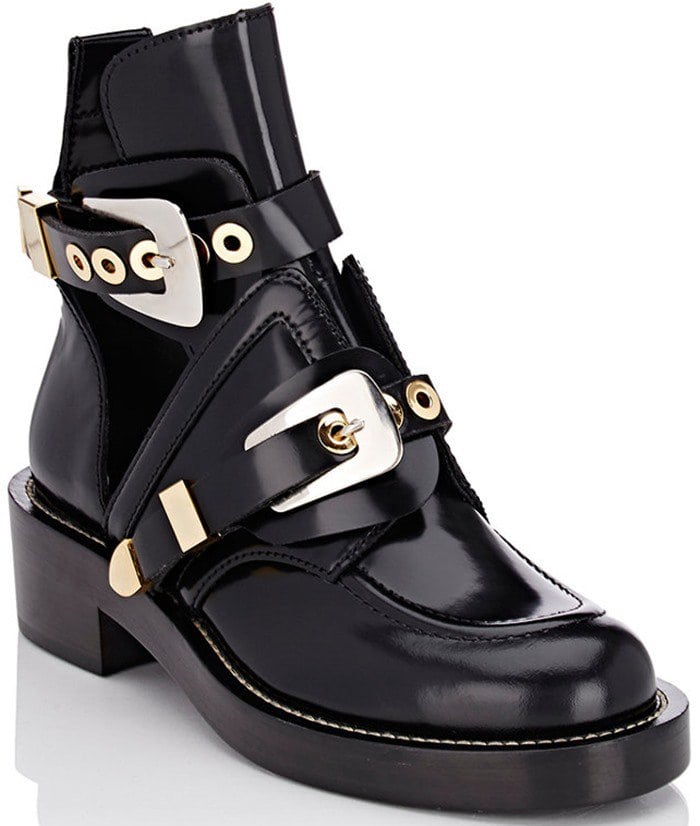 Balenciaga Double-Buckle-Strap Boots