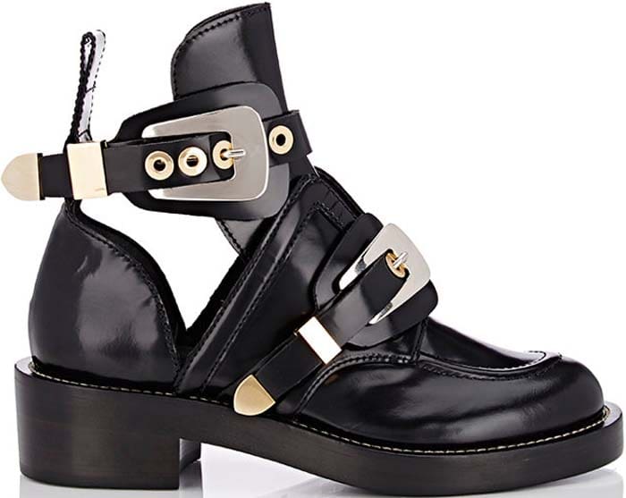 Balenciaga Double Buckle Strap Boots