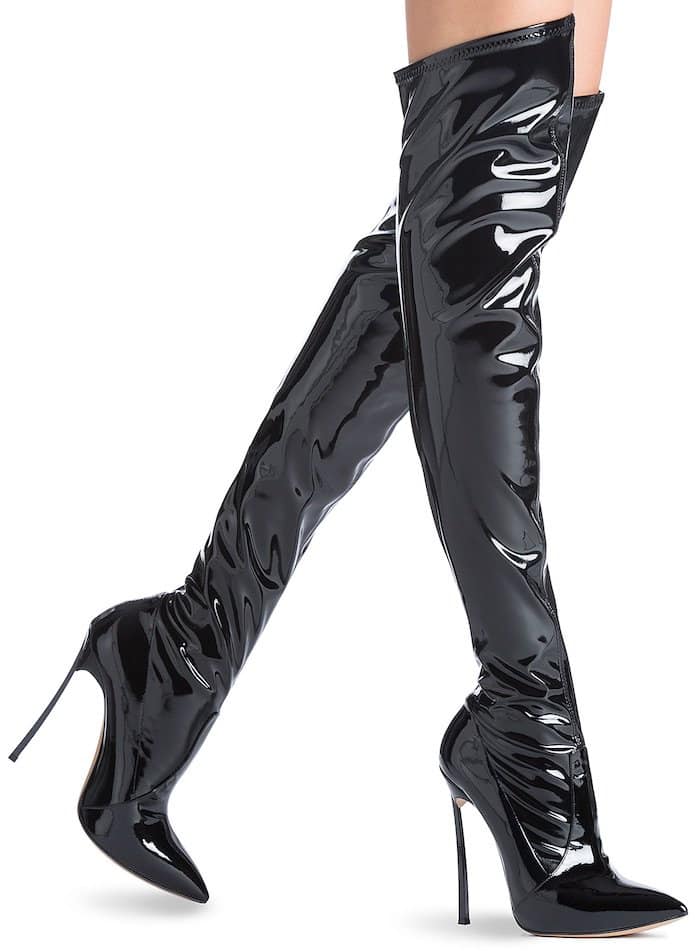 Casadei “Blade” Thigh-High Boots