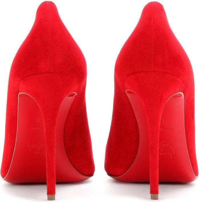Red Suede Christian Louboutin "Gwalior" Pumps