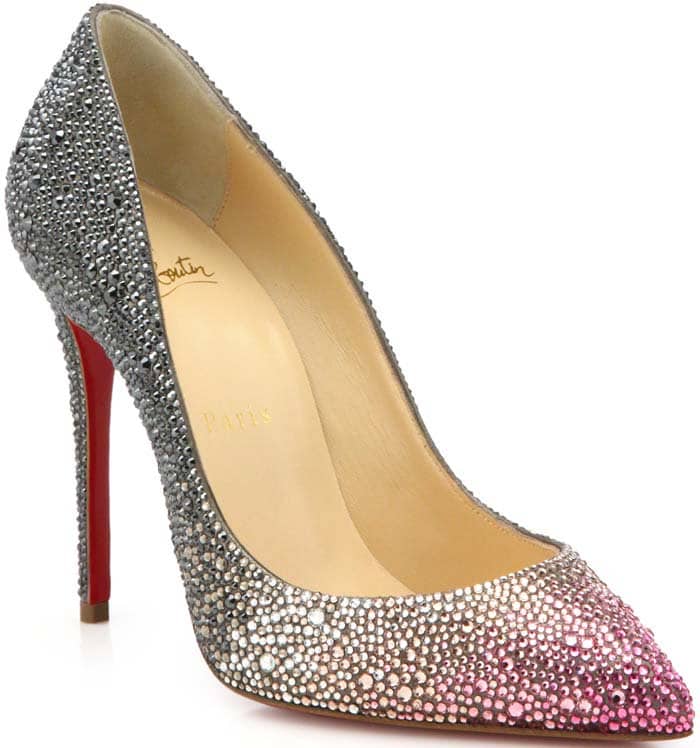 Christian Louboutin Pigalle Ombré Crystal Pumps