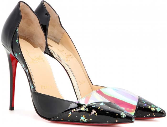 Christian Louboutin "Tac Clac" 100 Leather Pumps