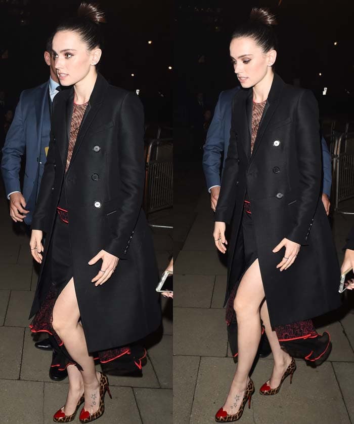 Daisy Ridley attends the "Star Wars: The Force Awakens" after party