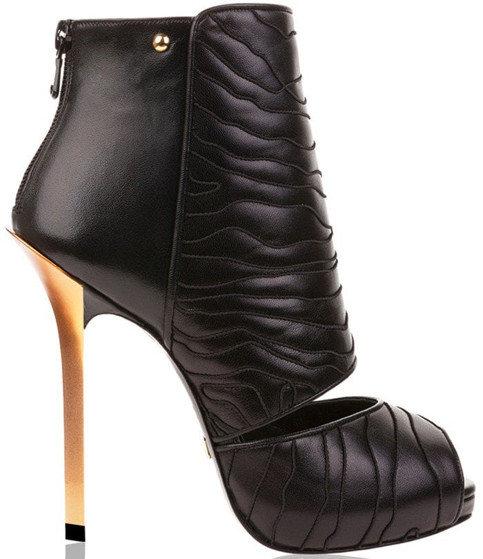 Dukas Deville Booties Zebra Noir