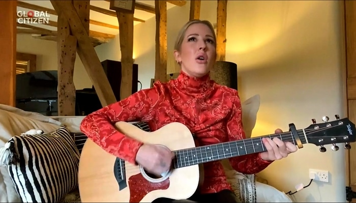 English singer and songwriter Ellie Goulding writes all of her own songs