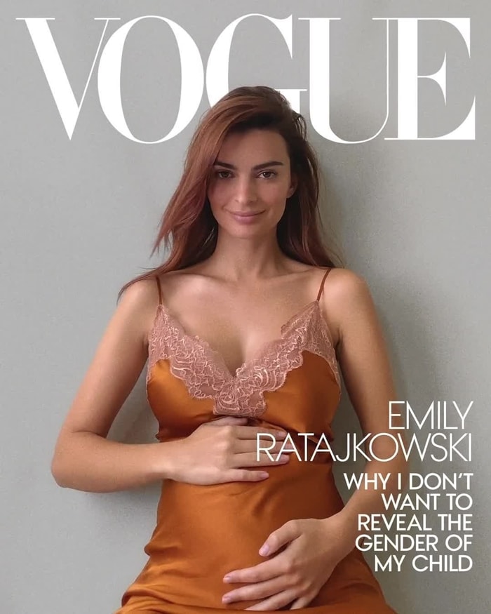 Pregnant Emily Ratajkowski shares with Vogue why she doesn’t want to reveal the gender of her baby