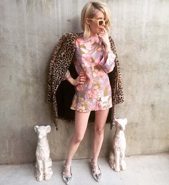 Emma Rose Roberts shows her love for leopard print on Instagram