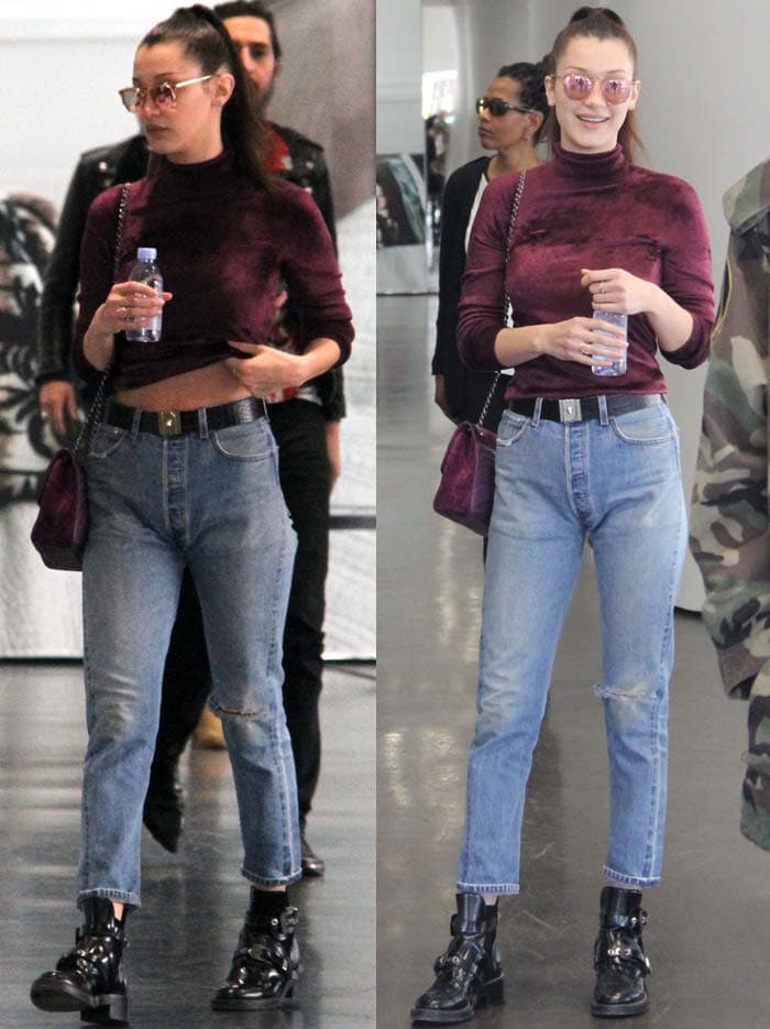 Gigi Bella Hadid Shopping Adidas Balenciaga 4