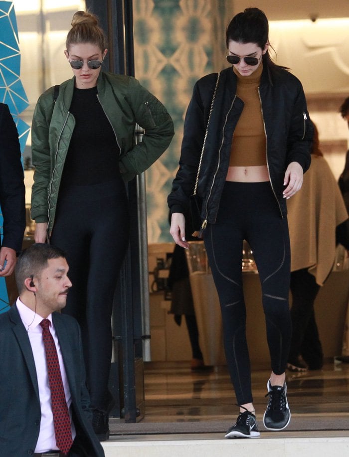 Kendall Jenner and best friend Gigi Hadid go last minute christmas shopping
