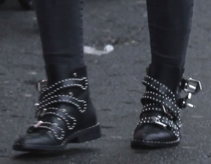 givenchy studded leather ankle boot