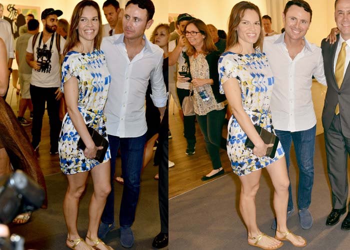 Hilary Swank goes art hunting with her boyfriend Ruben Torres