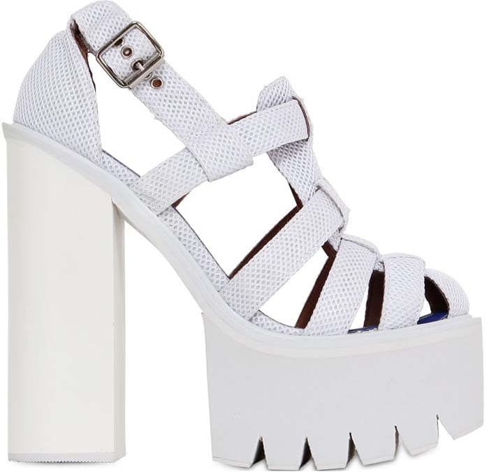 Jeffrey Campbell 155 MM Nylon Mesh Sandals