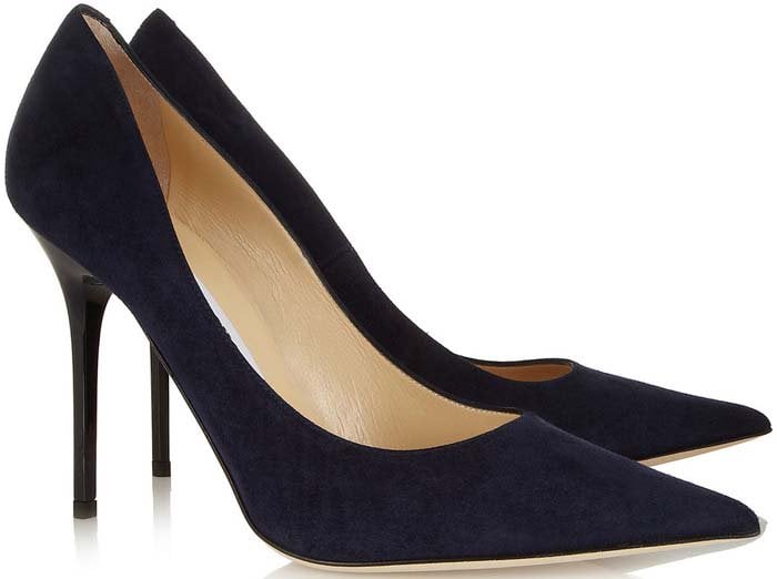 Black Jimmy Choo Abel Suede Pumps