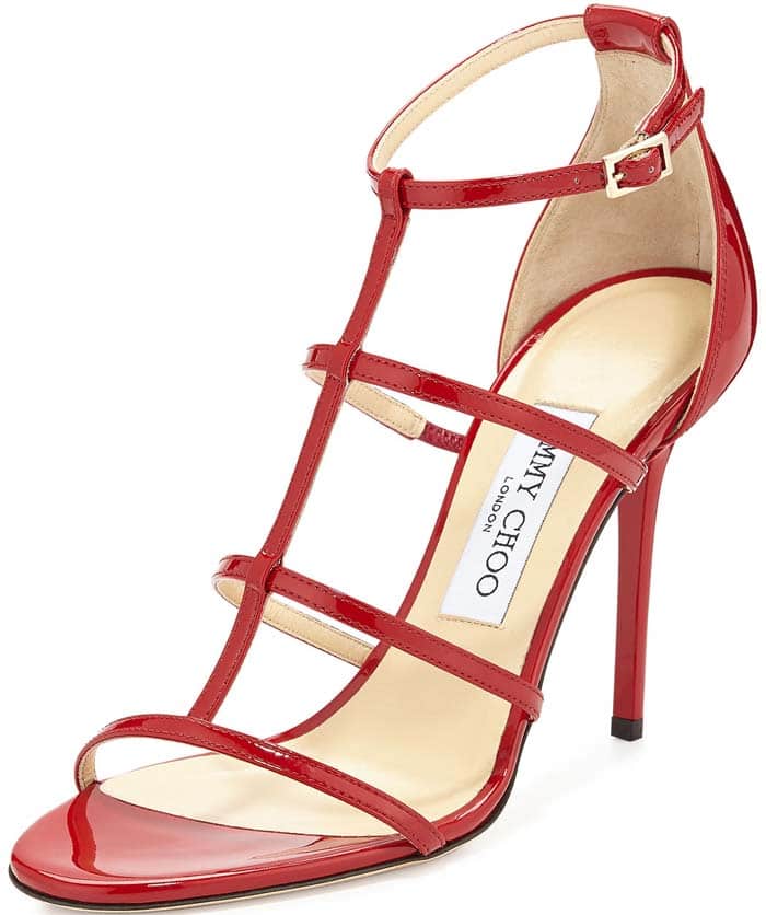 Jimmy Choo Dory Sandals Red Patent