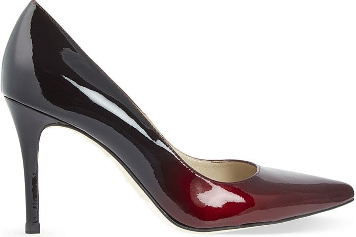 Karen Millen Ombre Patent-Leather Court Shoes