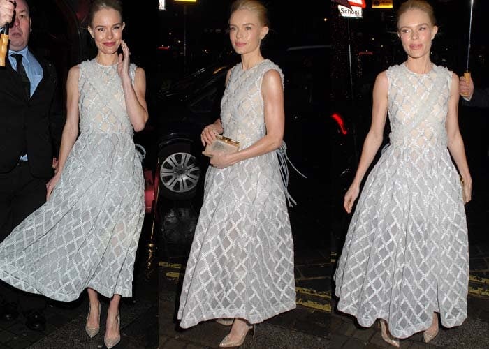 Kate Bosworth wears a Simone Rocha dress to a London outing