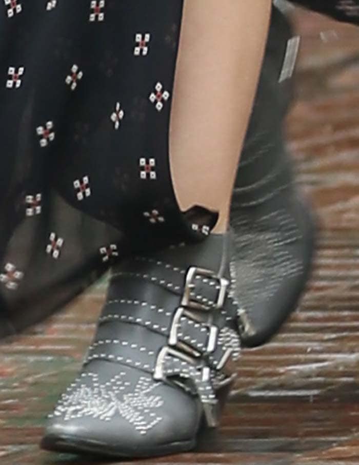 Katharine McPhee's studded Susanna boots from Chloé