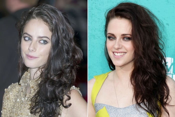 Kaya Scodelario (L) totally looks like Kristen Stewart (R)