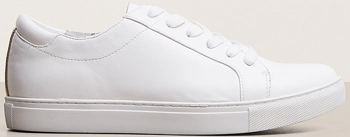 White Leather Kenneth Cole "Kam" Fashion Sneakers