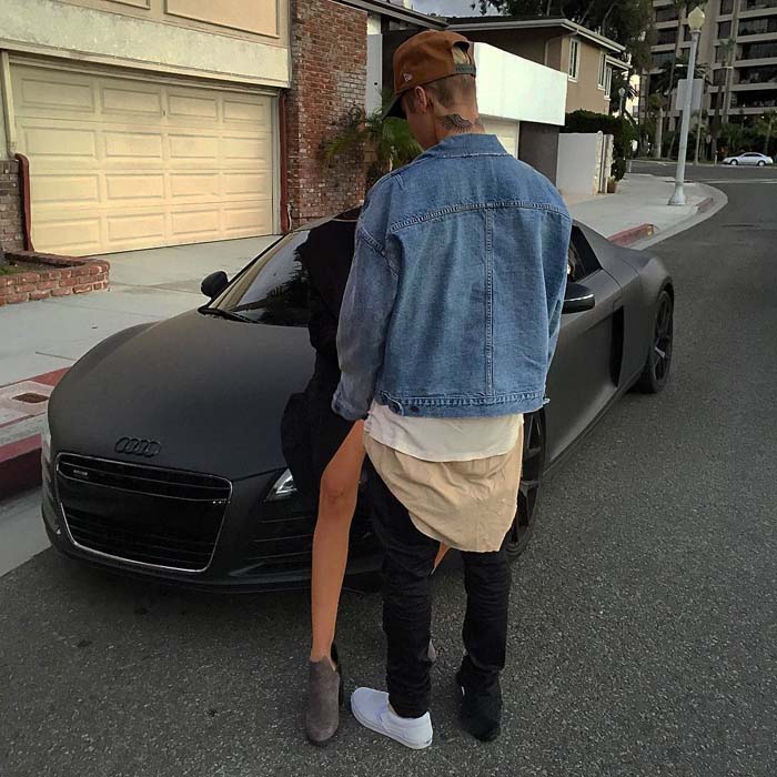 Justin Bieber uploads a photo on his Instagram with the caption, "Lord knows"