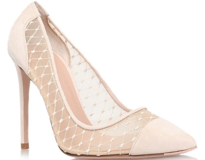 Kurt Geiger London Sharkie Cap Toe Pumps Nude