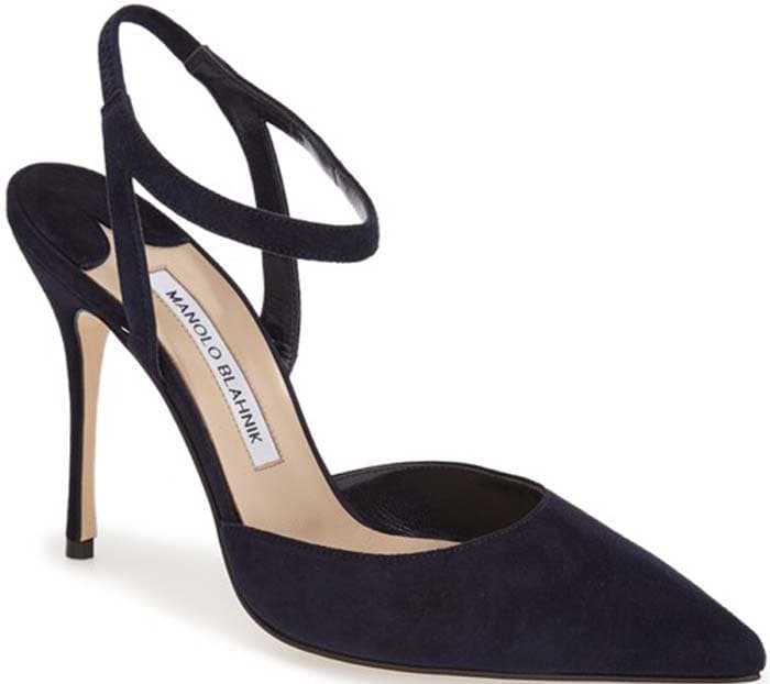 Manolo Blahnik "Minis" Ankle Strap Pump