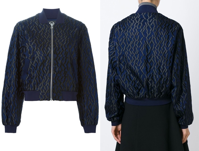 McQ Alexander McQueen Graphic Embroidery Bomber Jacket