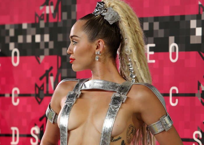Miley Cyrus made a bold statement at the 2015 MTV VMAs with her barely-there Versace outfit