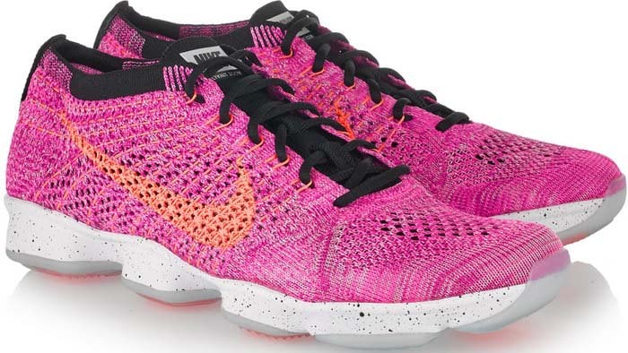 Nike "Flyknit Zoom Agility" Mesh Sneakers