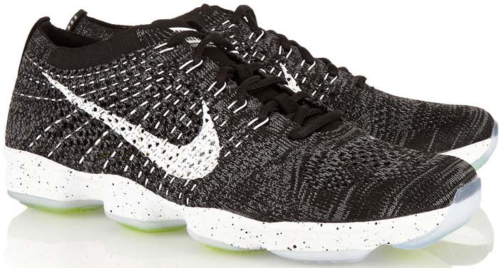 Nike "Flyknit Zoom Agility" Mesh Sneakers