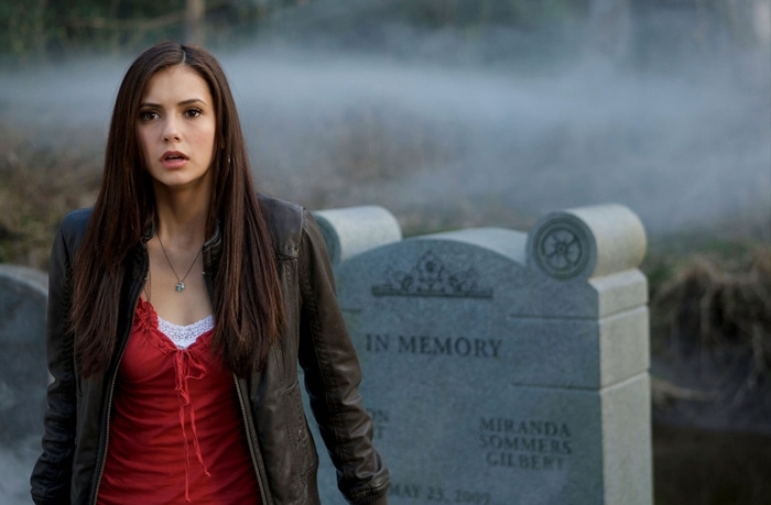 Elena Gilbert (Nina Dobrev) in "Pilot," the pilot episode of The CW television series, The Vampire Diaries