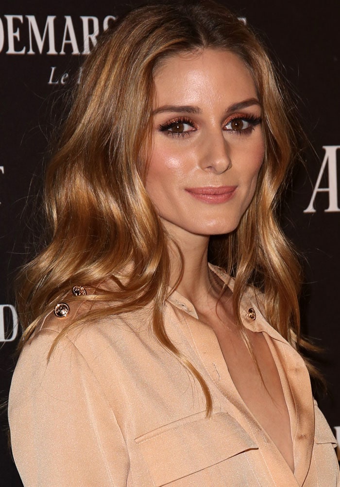 Olivia Palermo wears her hair down at the grand opening celebration of Audemars Piguet Beverly Hills
