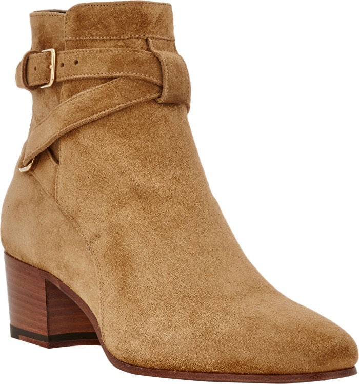 Saint Laurent Blake Jodhpur Suede Ankle Boots