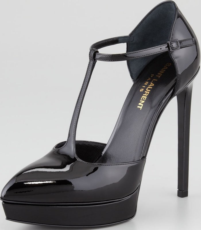 Saint Laurent "Janis" T-Strap Patent Pumps