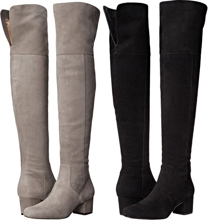 Sophisticated Sam Edelman over-the-knee boots cut from smooth suede