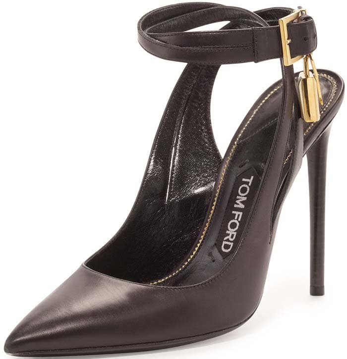 Tom Ford Leather Ankle Lock Pump