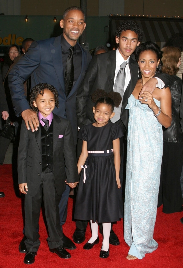 Trey Smith, Jada Pinkett Smith, Thandie Newton, Willow Smith, Will Smith, and Jaden Smith