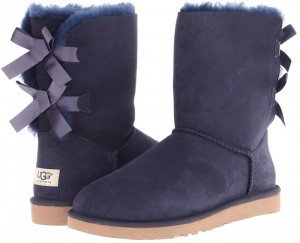 UGG's Sheepskin Bailey Boots With Charming Tonal Bows