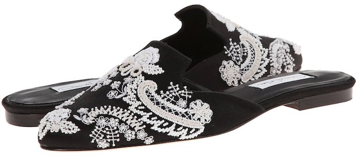 Embroidered Oscar de la Renta “Vesna” 10mm Slide