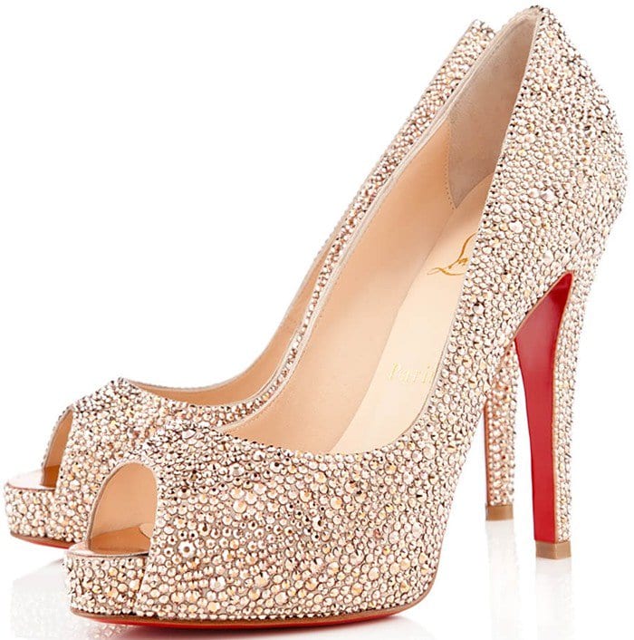 Christian Louboutin "Very Riche" Strass Pumps